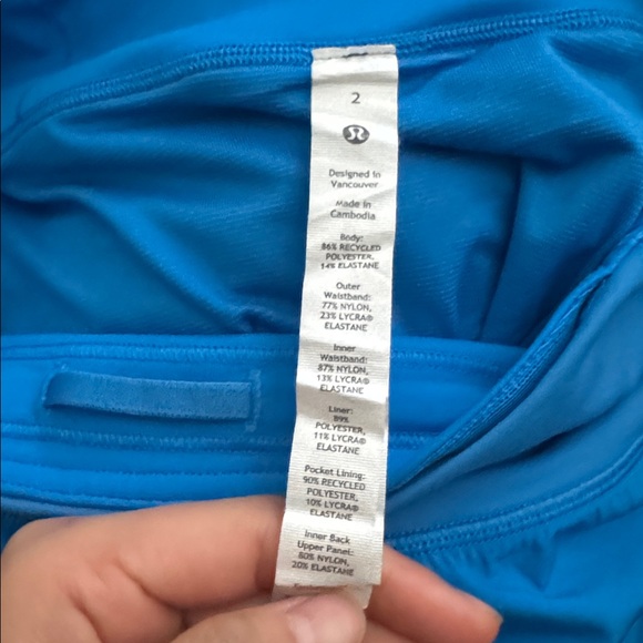 Lululemon Speed Up High-Rise Lined Short 4" - Poolside 2 - Picture 11 of 12